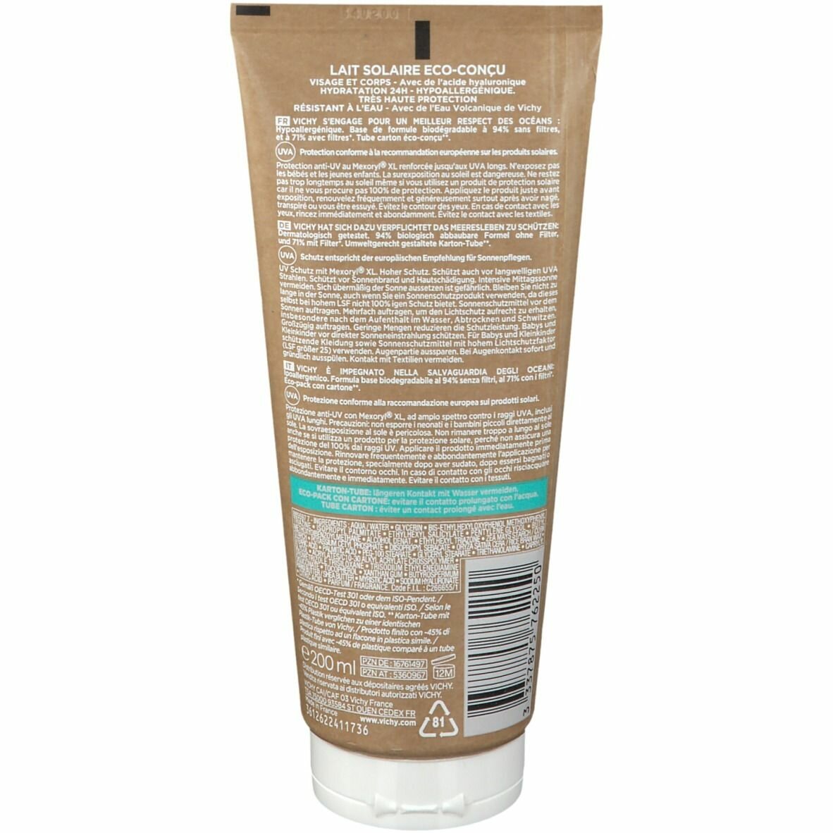 Capital latte solare eco-so50+