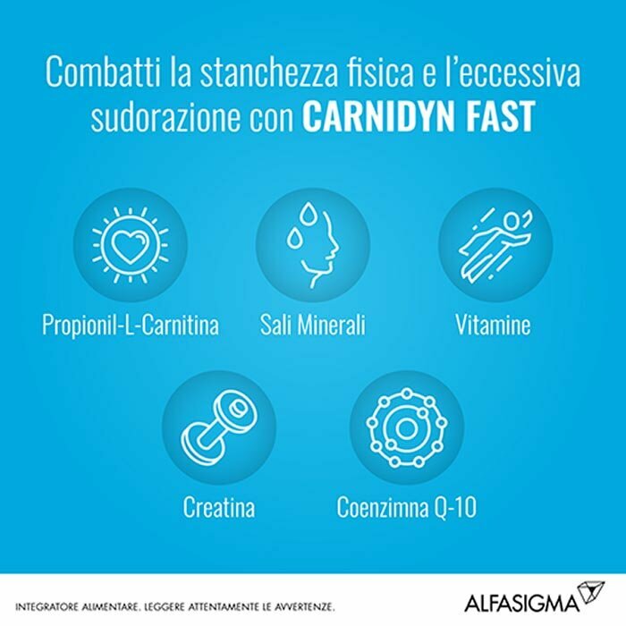 Carnidyn Fast Magnesio e Potassio Integratore 12 Bustine
