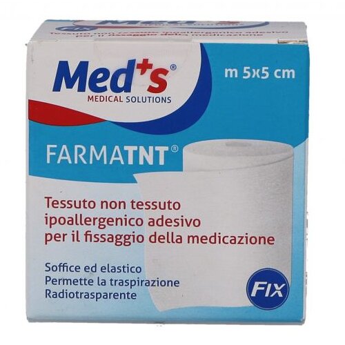 Cerotto meds farmatnt tessuto non tessuto fix ipoallergenicoadesivo 500x5cm