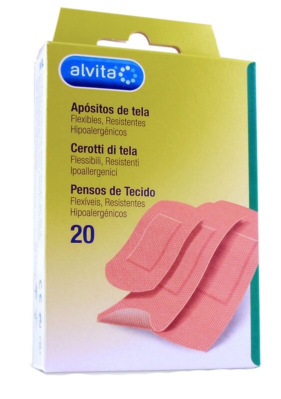 Cerotto tela 20 pezzi alvita
