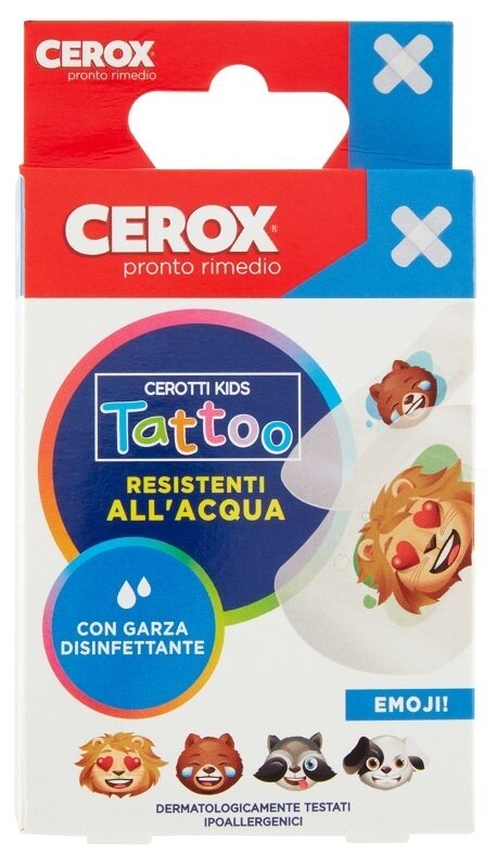 Cerox plus 3d cerotti tattoo kids 20 pezzi