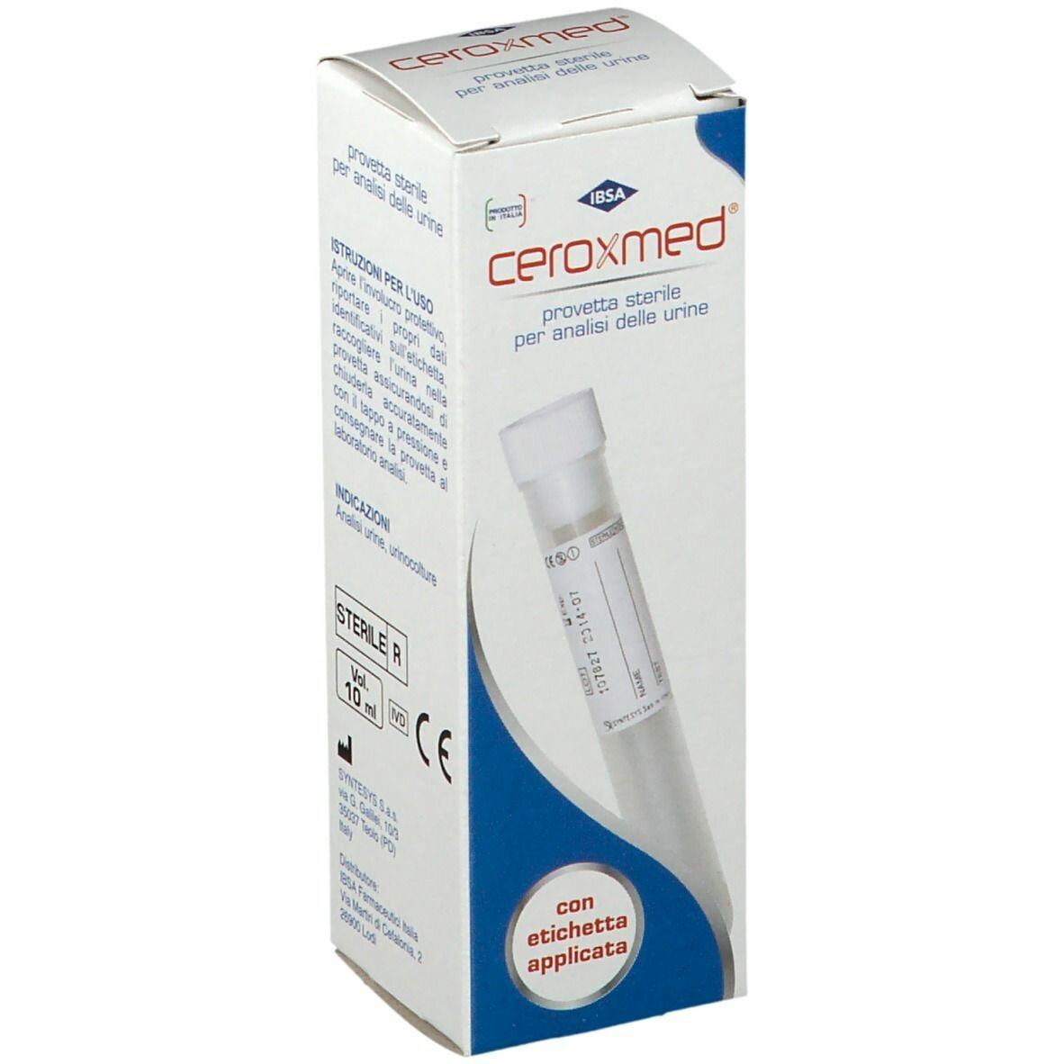 Ceroxmed provetta per analisi