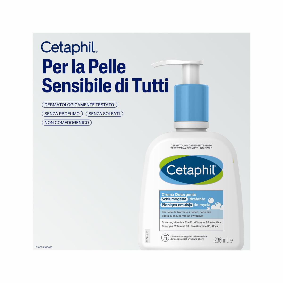 Cetaphil crema detergente idratante 236ml