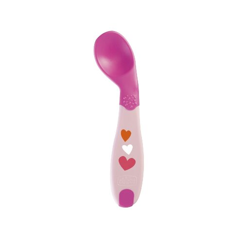 Chicco cucchiaio angolato 8m+ rosa