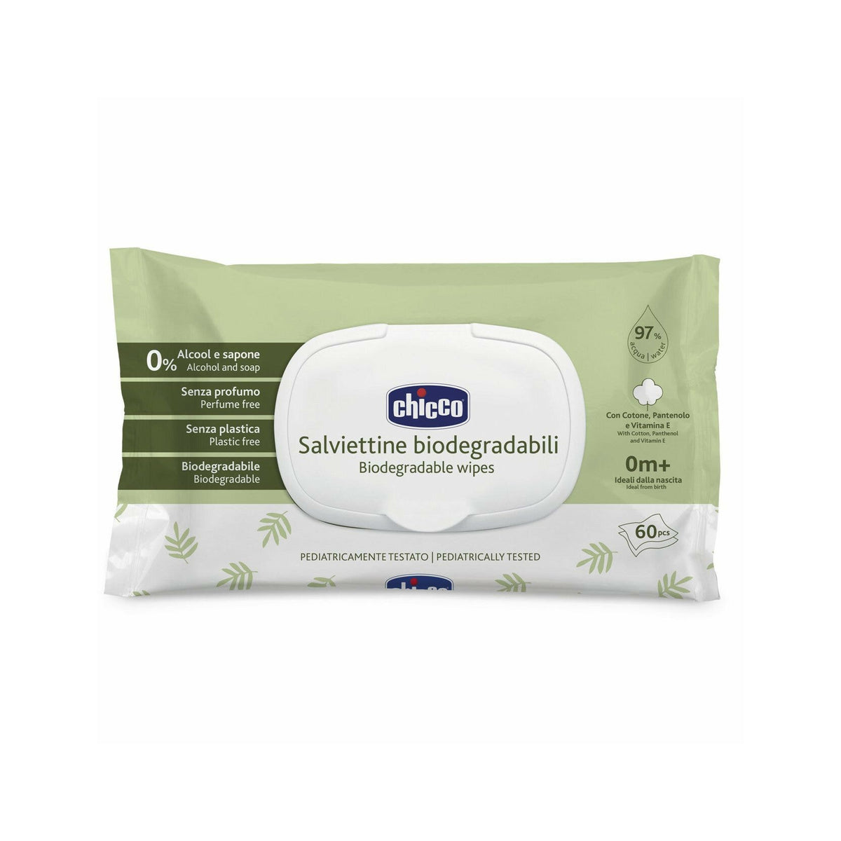 Chicco salviettine biodegradabili 60 pezzi