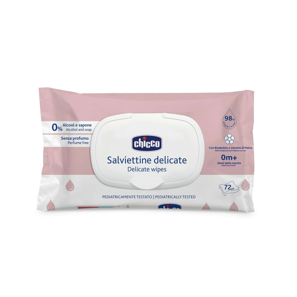 Chicco salviettine delicate 72 pezzi