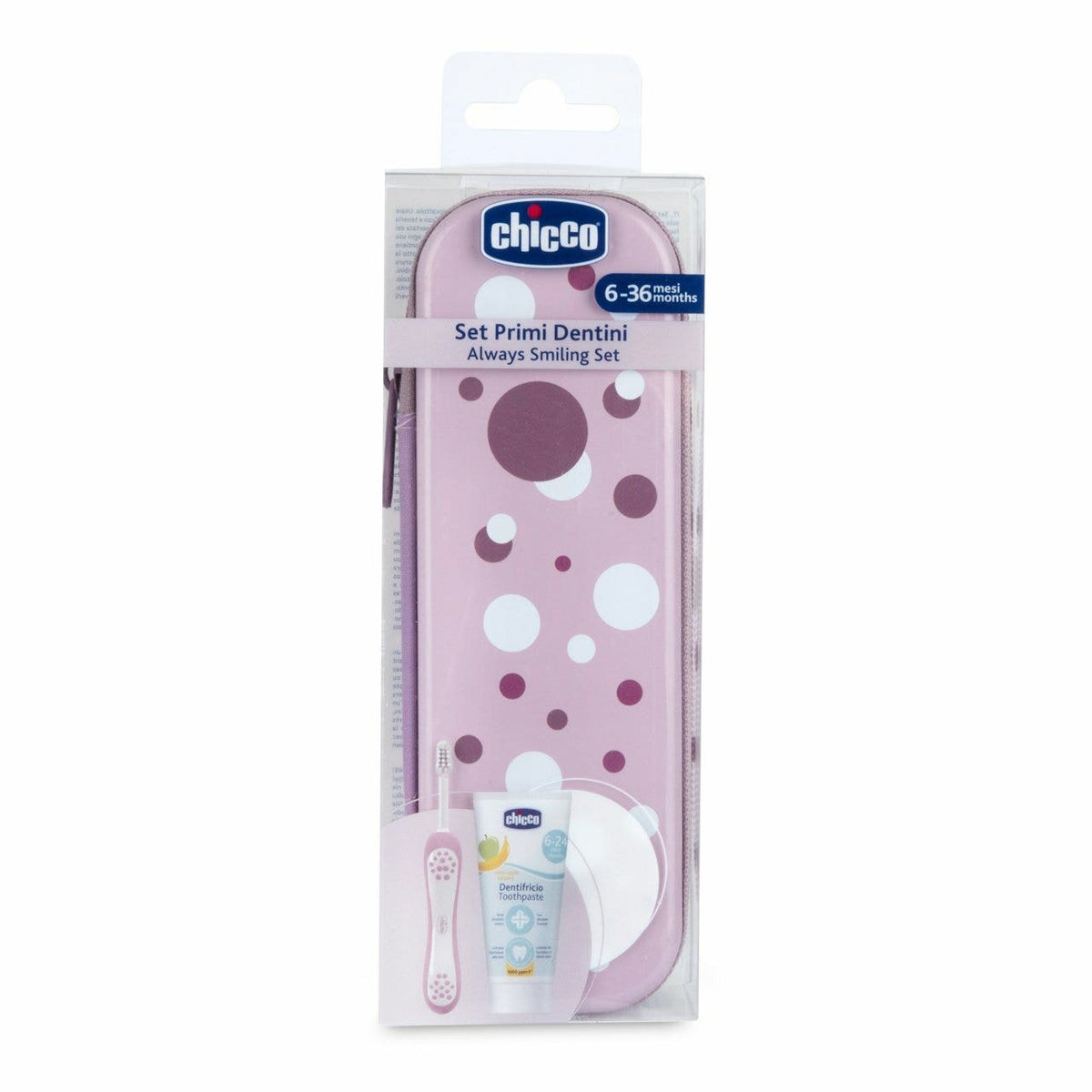 Chicco set dentale 6mesi+ rosa