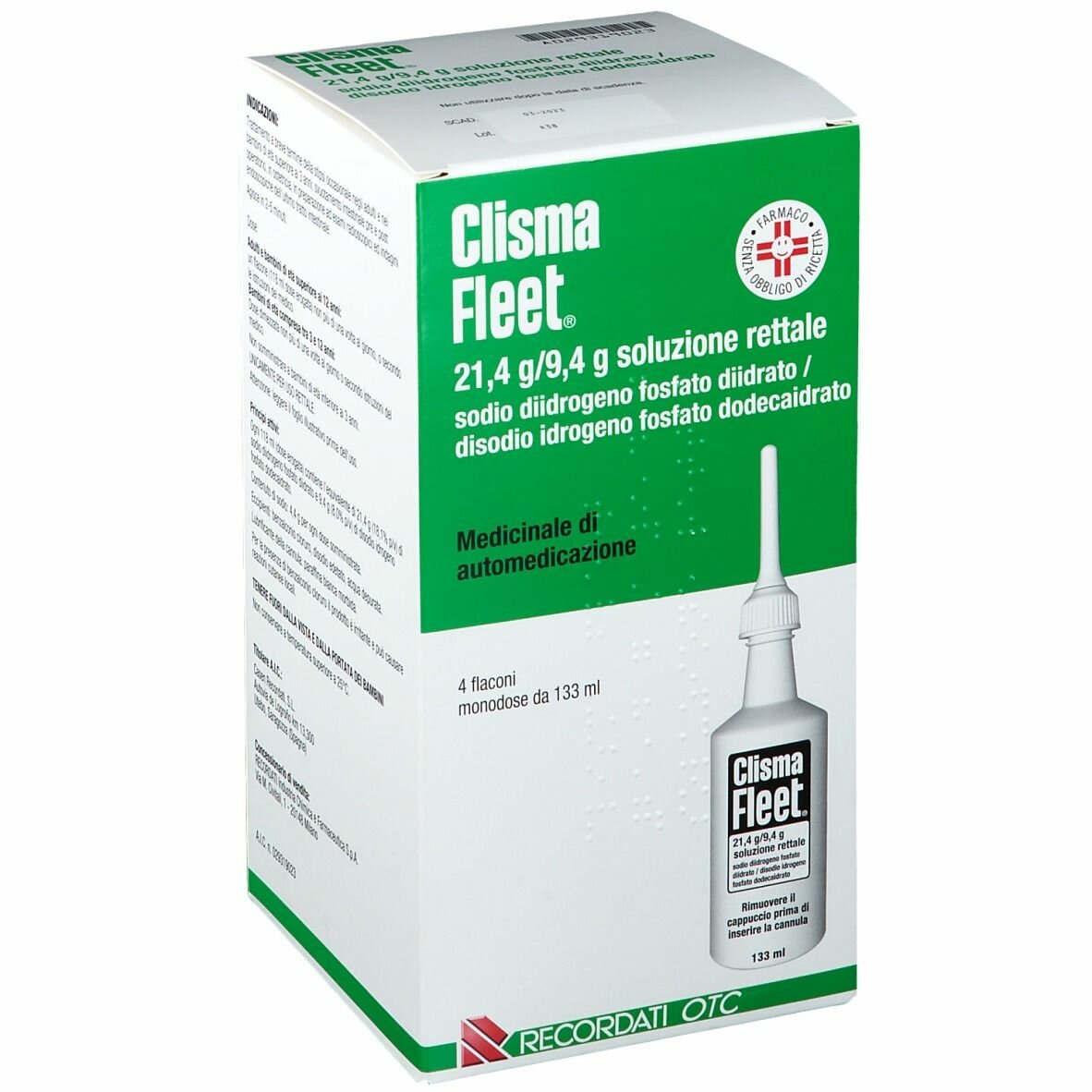 Clisma Fleet Lassativo Pronto Uso per Stitichezza 4 flaconi