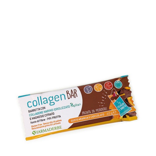 Collagen bar ciocco arancia40g