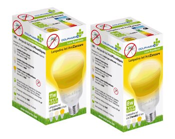Colpharma lampadina led antizanzara 8 watt