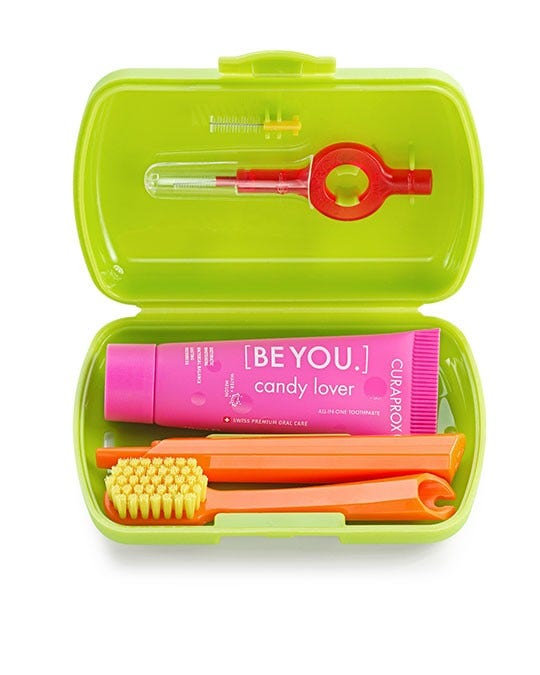 Curaprox travel set green