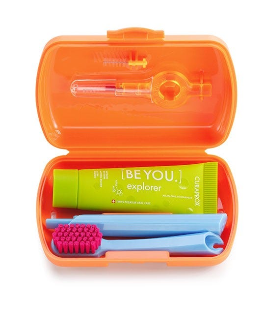 Curaprox travel set orange