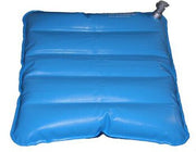 Cuscino antidecubito ad aria/acqua dimensioni 41x41cm, applicabile su sedie da comodo o su carrozzelle camera d'aria inpvc atossico elettrosaldato, patta antiscivolo in pvc