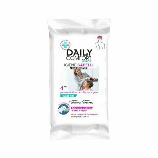 Daily comfort senior panni shampoo 4 pezzi