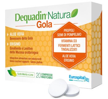 Dequadin natura gola 20 compresse