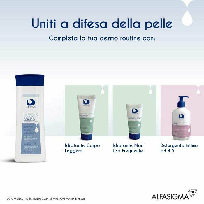 Dermon Detergente Doccia Dermico per Infezioni Microbiche 250ml