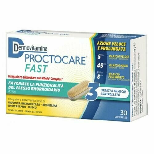 Dermovitamina proctocare fast emorroidi 30 compresse