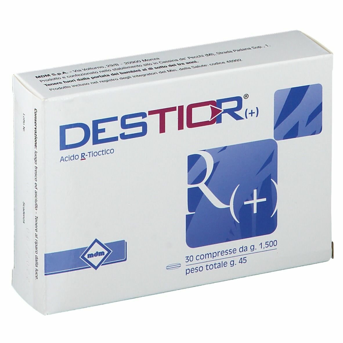 Destior integratore antiossidante 30 compresse