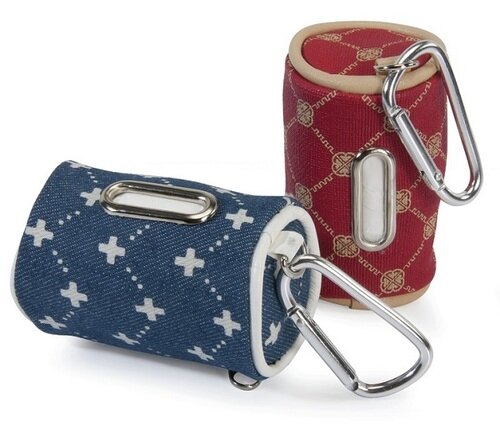 Dispenser lux jacquard con rotolo 20 sacchetti