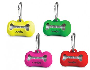 Dispenser silicone c/1x20 sacchetti fucsia