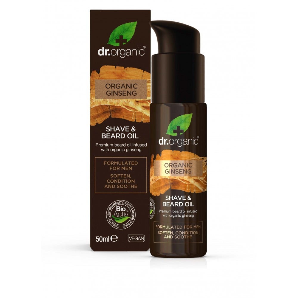 Dr organic ginseng olio barba