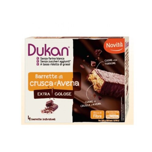 Dukan barrette crusca avena gourmand 4 pezzi x 30 g