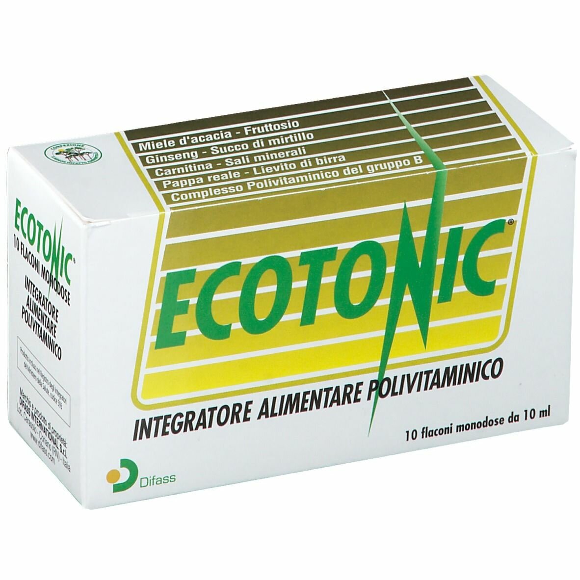 Ecotonic integratore energizzante 10 flaconcini