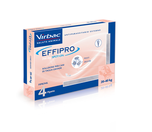 Effipro spot-on 4 pipette 2,68 ml cani da 20 a 40 kg