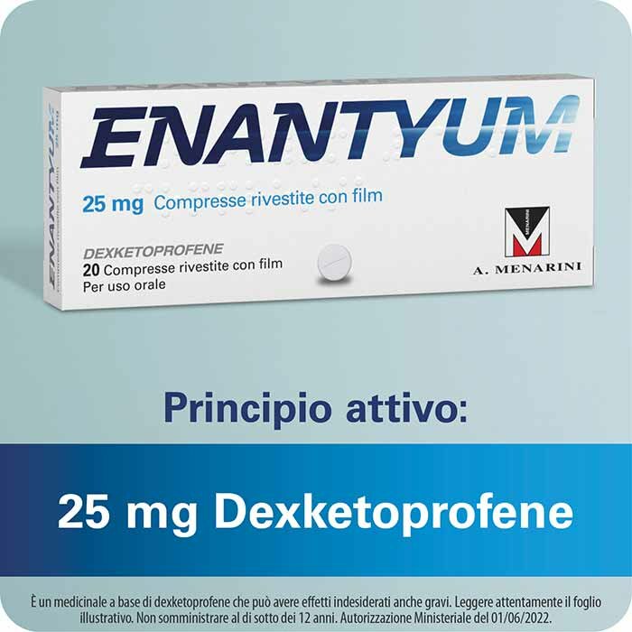 Enantyum 20 compresse rivestite 25mg