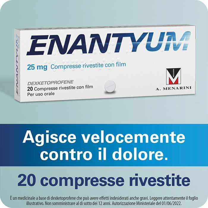 Enantyum 20 compresse rivestite 25mg
