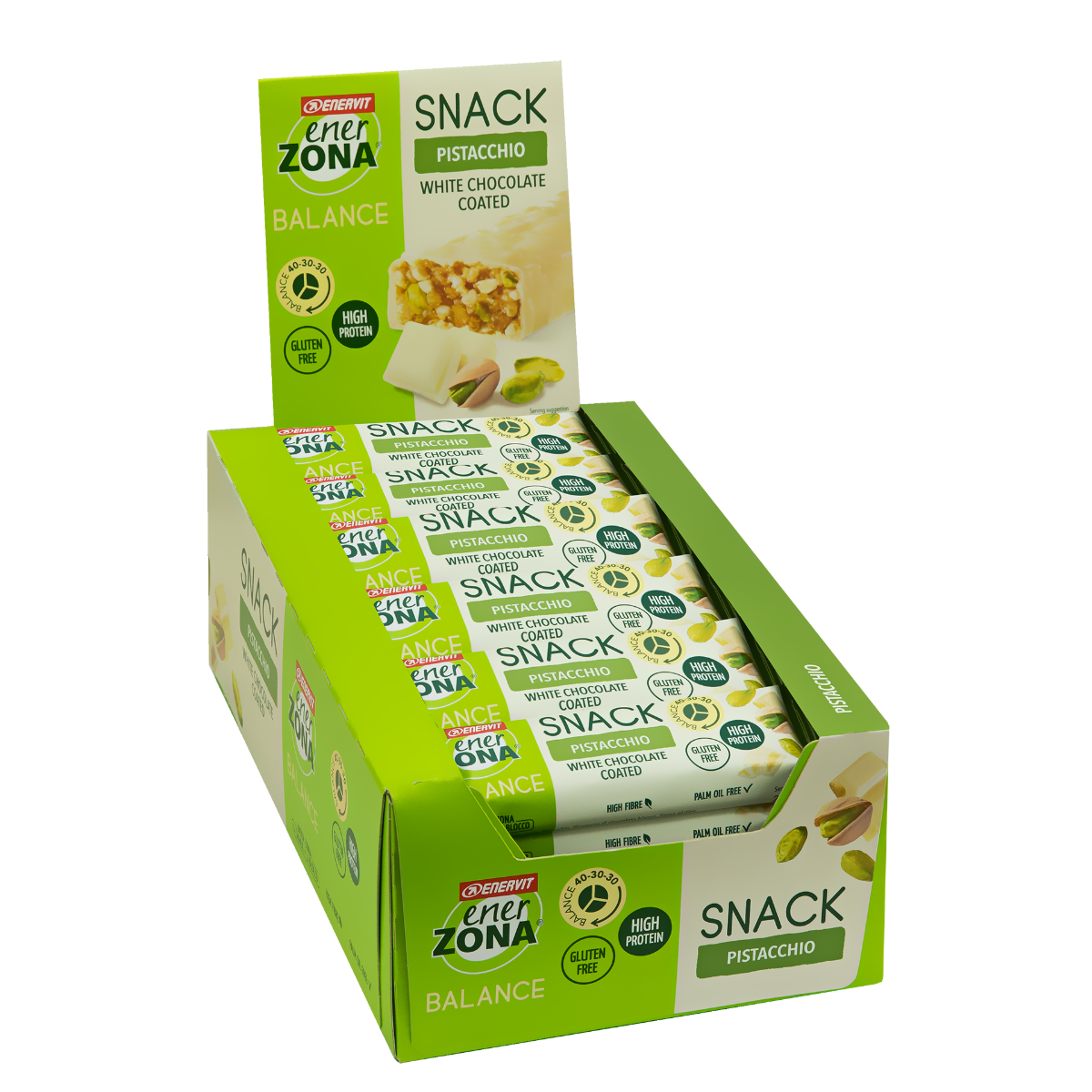 Enerzona snack pistac/cioc30 pezzi