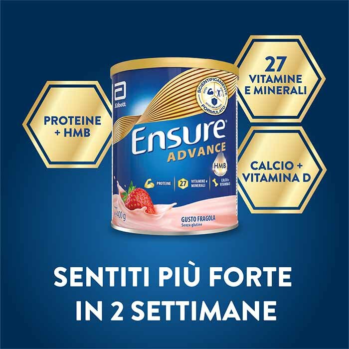 Ensure Advance Nutrivigor Integratore Proteico Fragola 400g