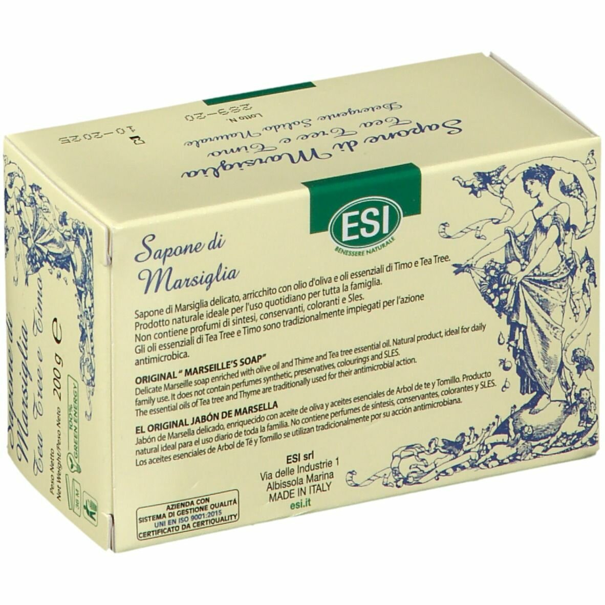 Esi sapone marsiglia tea t200g