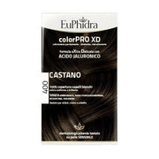 Euphidra colorpro xd 400 castano gel colorante capelli in flacone + attivante + balsamo + guanti