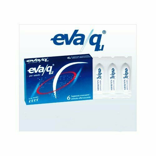 Eva Qu Supposte Effervescenti contro la Stipsi 6 pezzi