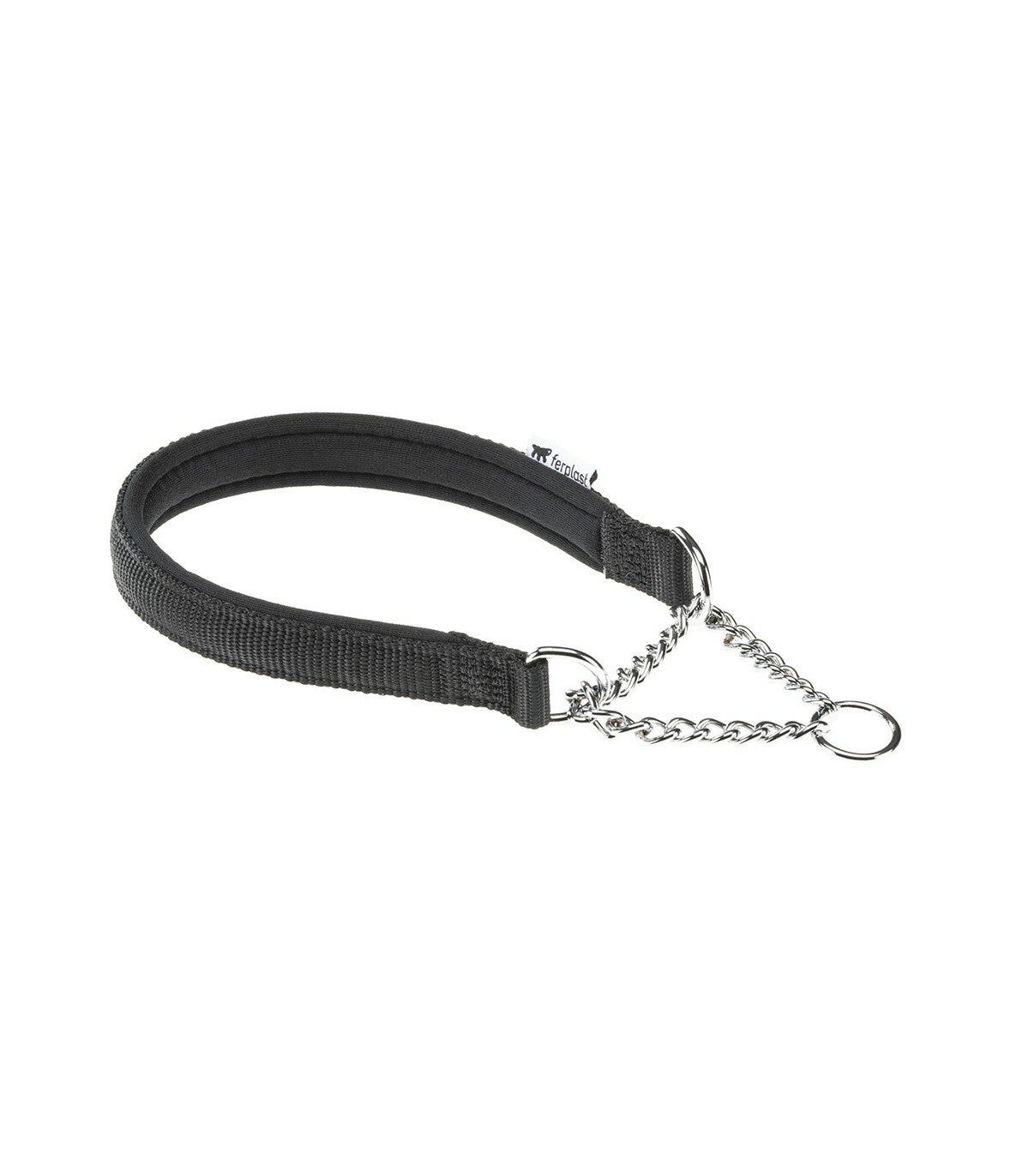 Ferplast daytona css collare semistrangolo nylon soffice imbottitura nero per cani css15/45