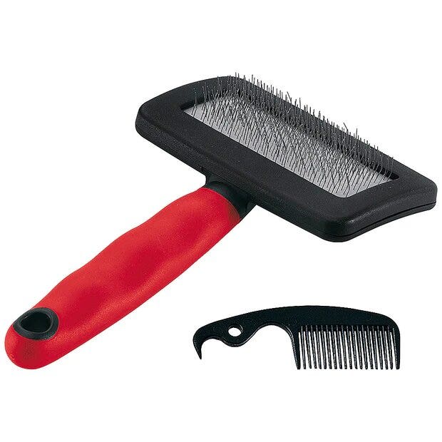 Ferplast gro 5944 medium spazzola cardatrice per cani e gatti pelo medio/lungo