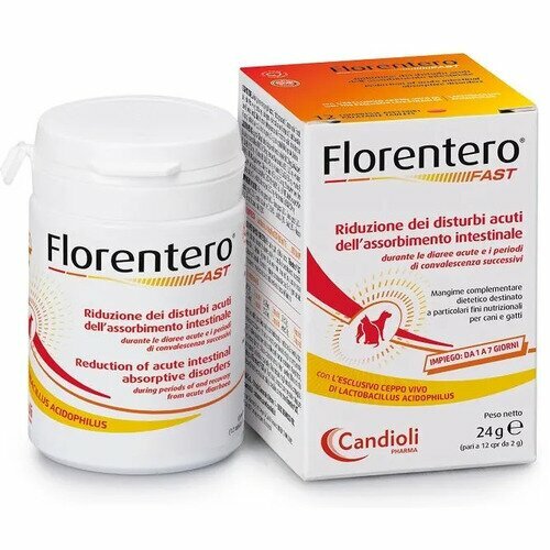 Florentero Fast Benessere Intestinale Cani e Gatti 12 Compresse