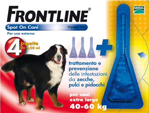 Frontline spot-on 4 pipette 4,02 ml cani da 40 a 60 kg