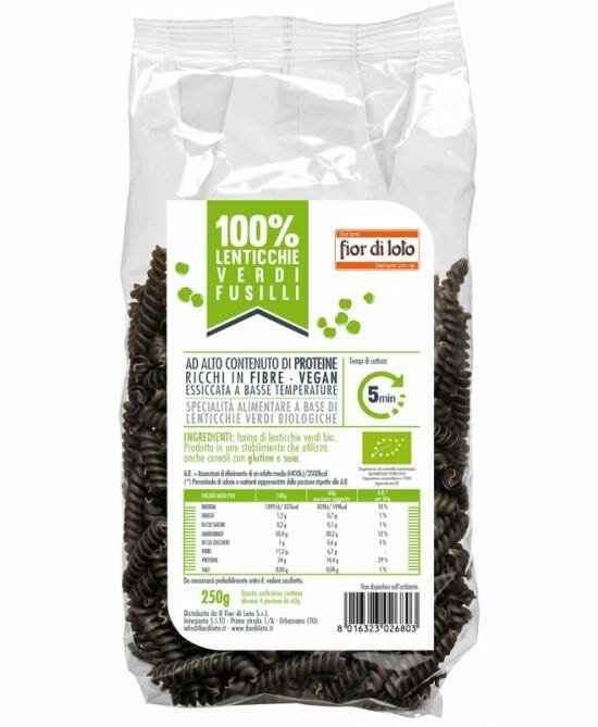 Fusilli lenticchie verdi bio