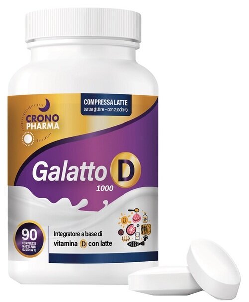 Galatto d 1000 90 compresse masticabili gusto latte