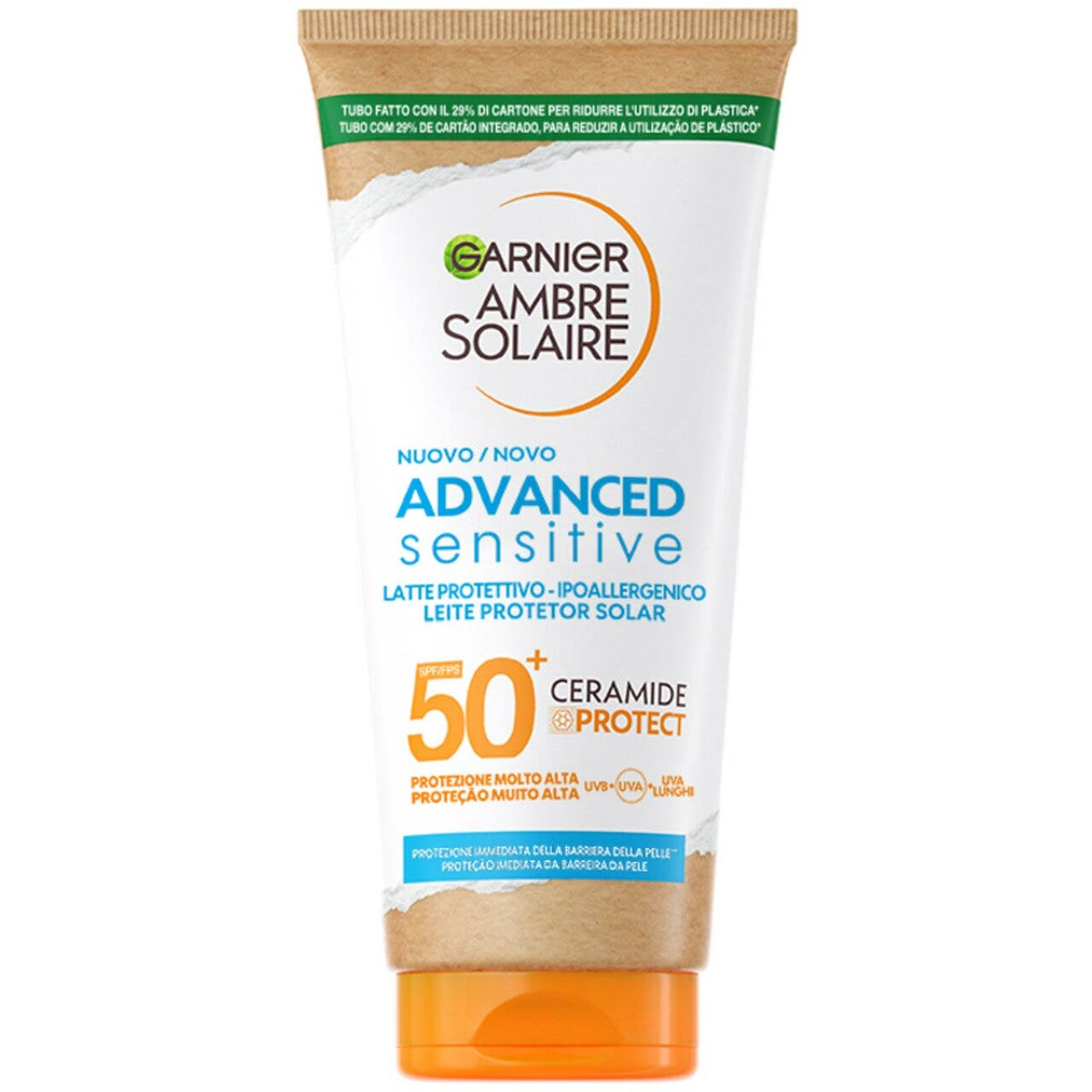 Garnier ambre solaire advanced sensitive ceramide protect latte 175ml spf50+