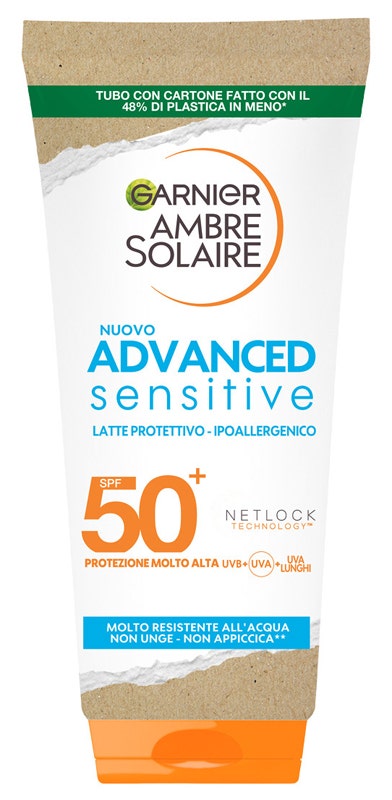 Garnier as adv sensibili latte 50+