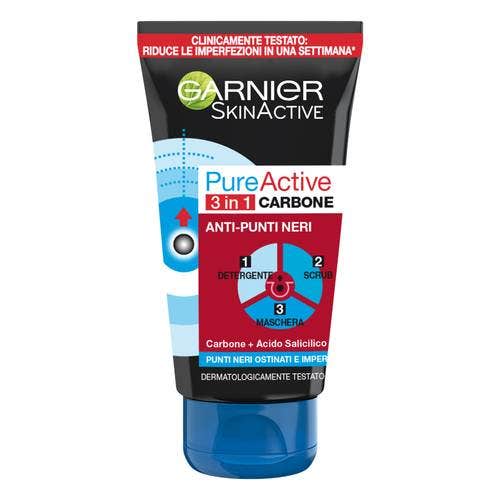 Garnier charcoal gel3in1 150ml