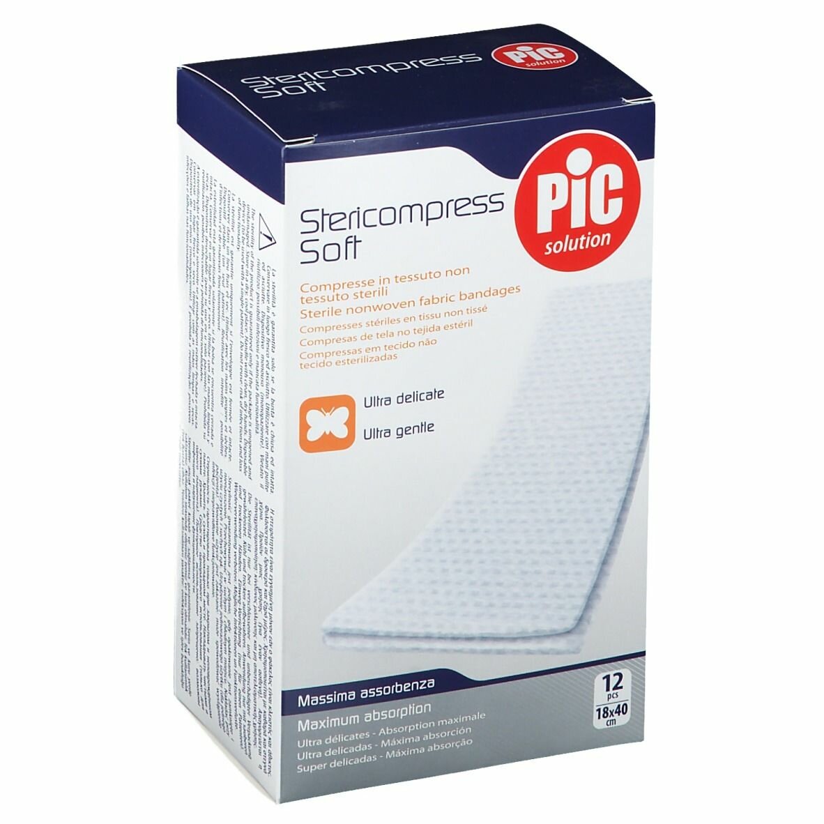 PIC Stericompress Soft Garza TNT 18x40cm 12 pezzi