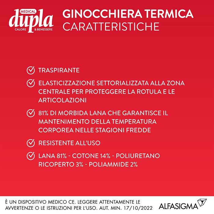 Ginocchiera termica dupla camel l