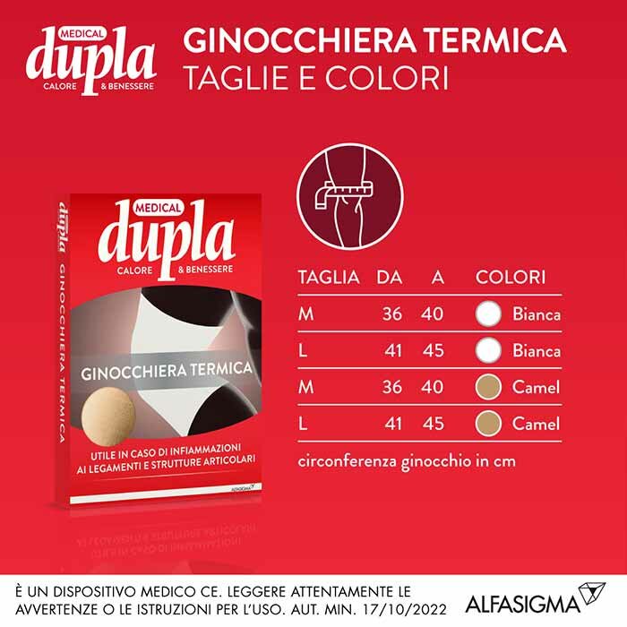 Ginocchiera termica dupla camel m