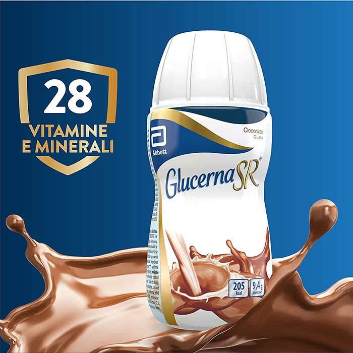 Glucerna SR Alimento per Diabetici Gusto Cioccolato 220 ml