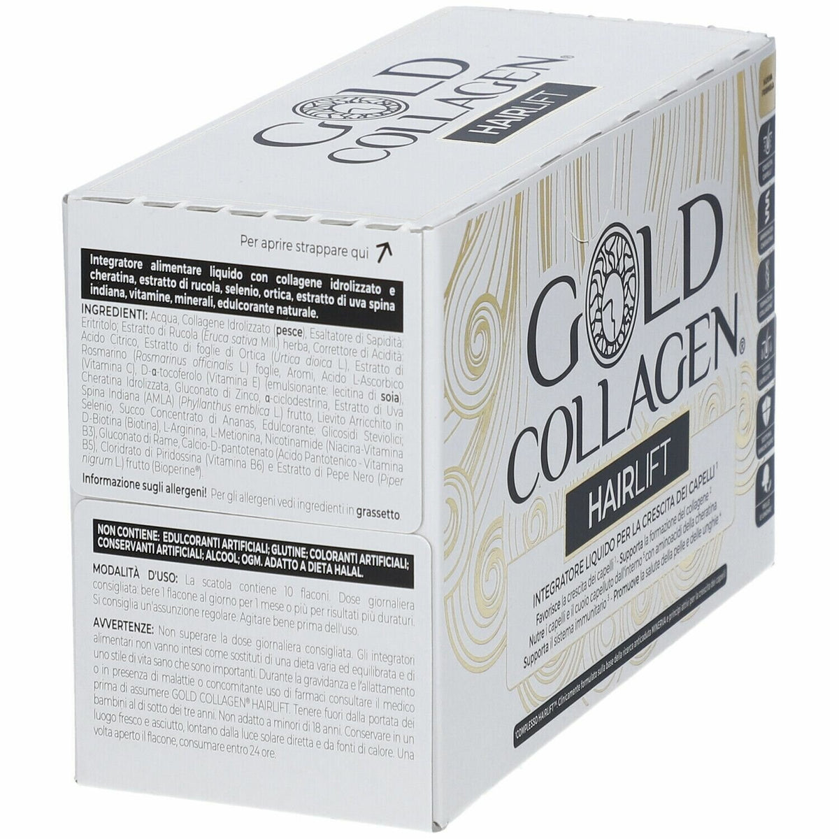 Gold collagen hairlift 10fl