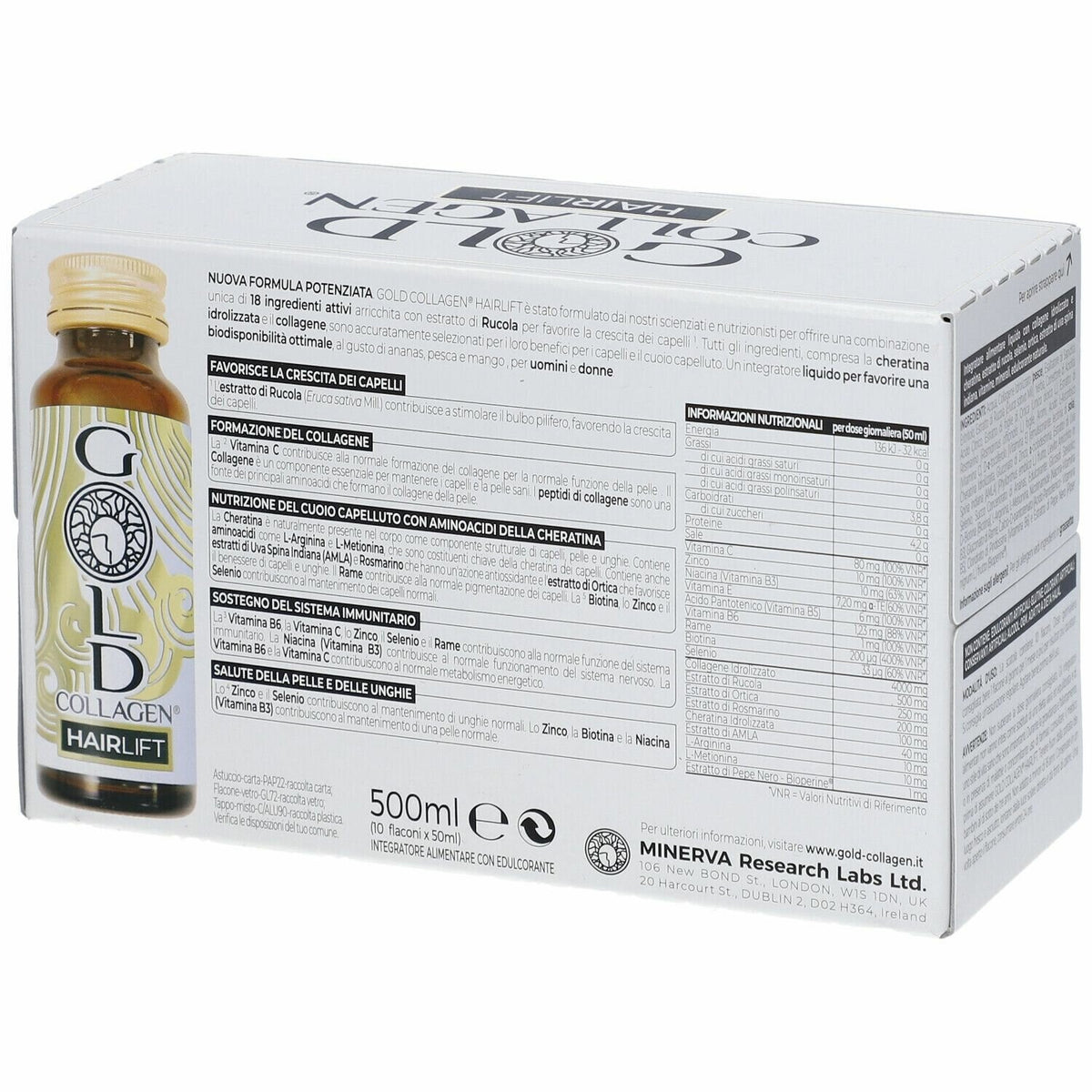 Gold collagen hairlift 10fl